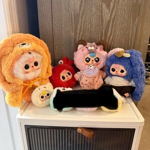 Baby Three Bundle of 5 plush pendants